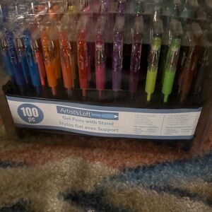 Artist's Loft Gel Pens with Stand - 100 Piece Set